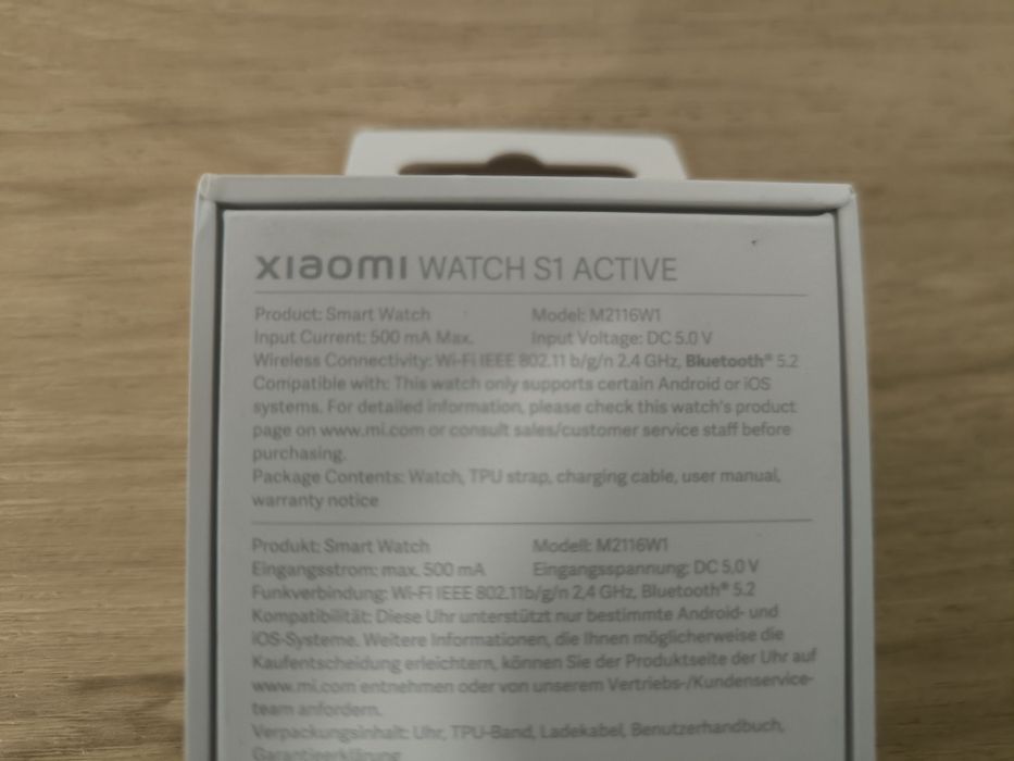 Vendo Xiaomi S1 Active Amoled 5ATM