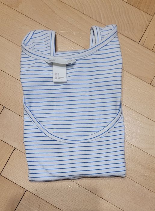 Koszulka damska top damski bawełna paski H&M Rozmiar S