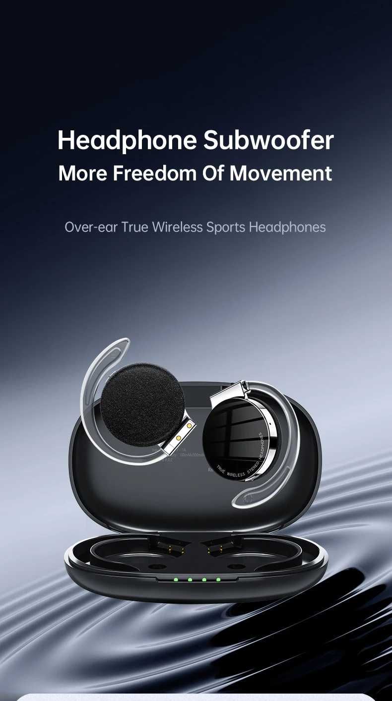 Бездротові накладні навушники з відкритими вухами TWS Bluetooth 5.2