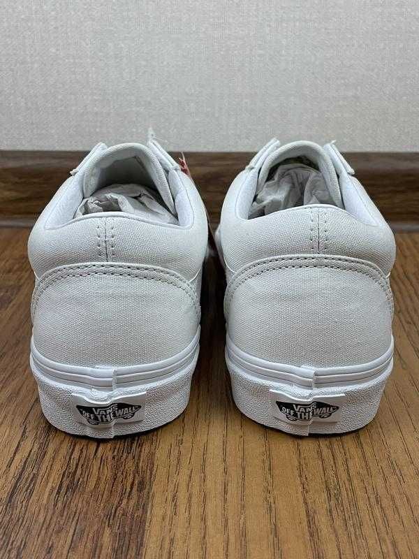 Ванси білі жіночі кеди Vans Ols skool White