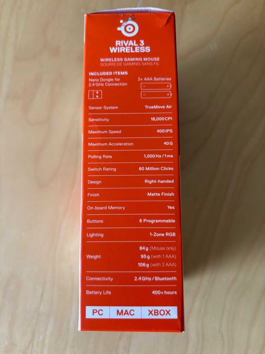 Rato Gaming Steelseries Rival 3 Wireless