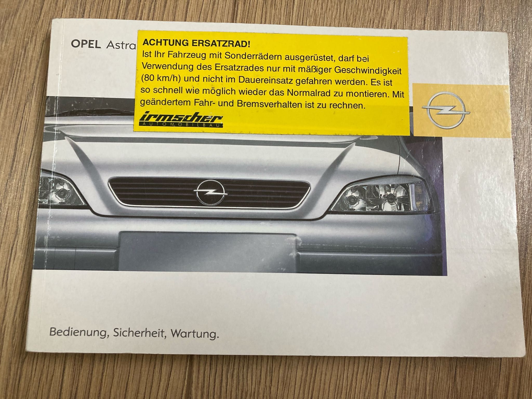 Katalog Opel Astra Line + Instrukcja Obsługi Niemiecka