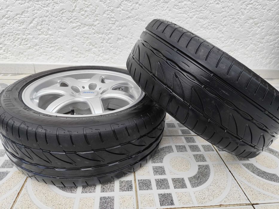 Conjunto de 4 Jantes 16 Alutec com pneus 205/50 R16 semi novos.