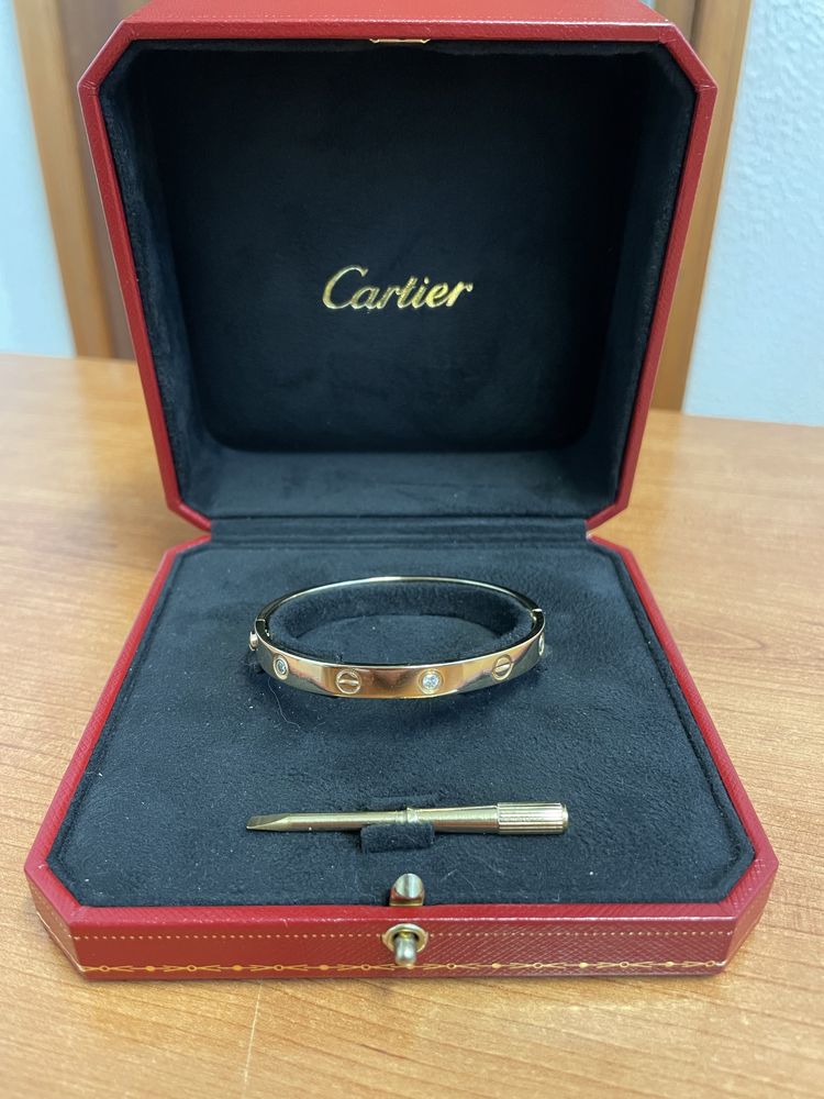 Cartier Bracelete Love 6 Diamantes Large