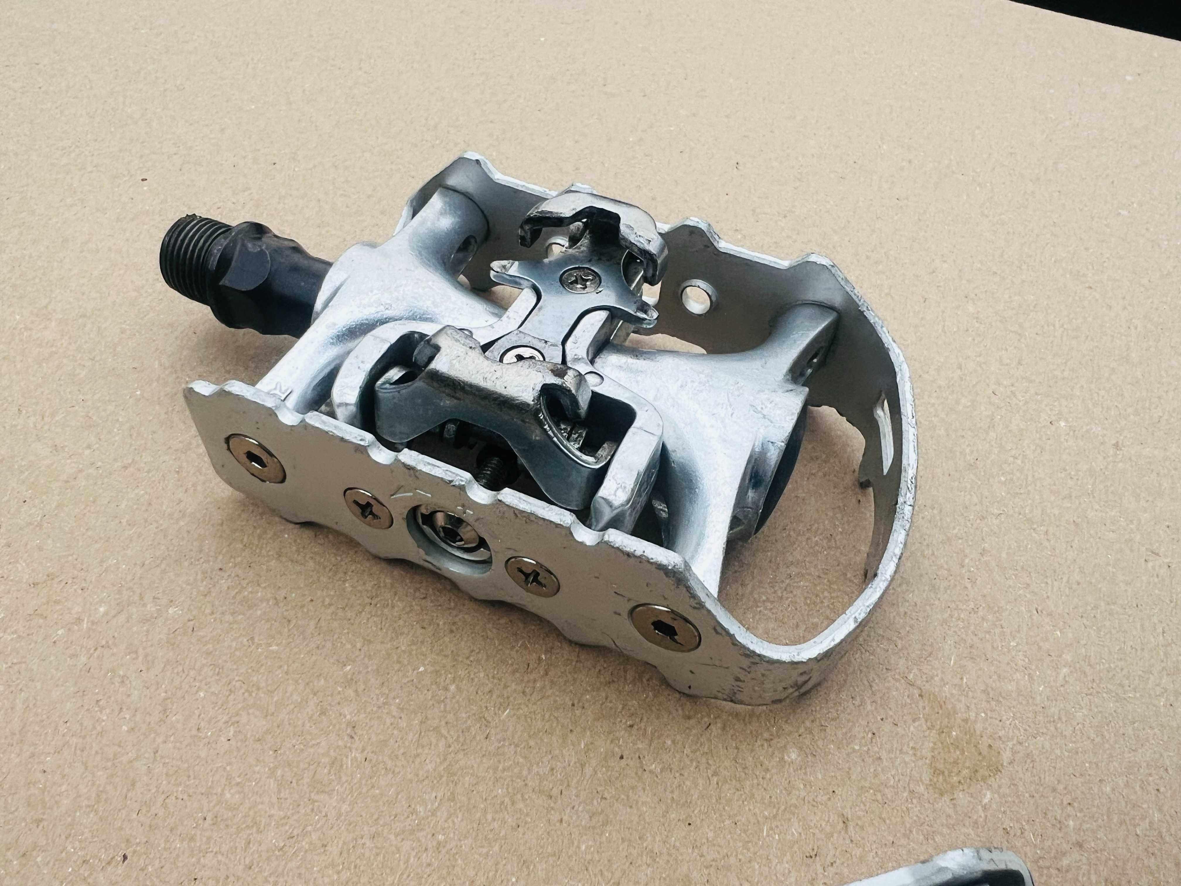 Pedały Platformowo Zatrzaskowe EXUSTAR pod blok SPD DEORE XT Retro MTB