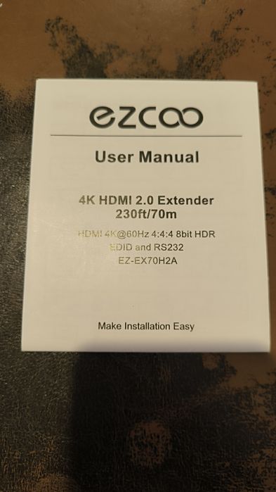Extensor de HDMI por rede 4K de 60 Hz novo na caixa