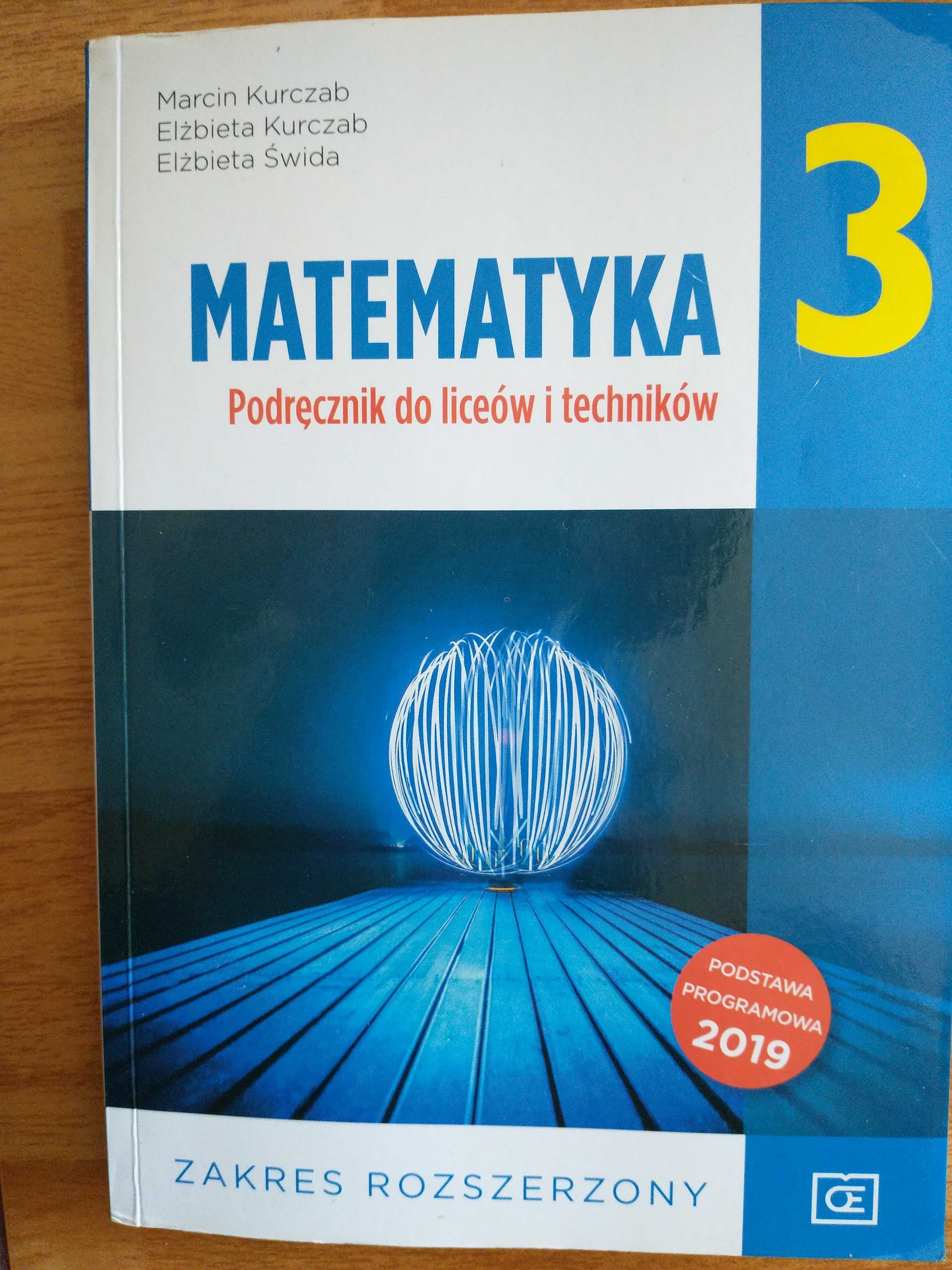 Podręcznik Matematyka 3 Zakres rozszerzony stan bdb+