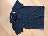 T-shirt Reserved kołnierzyk granat rozm.164