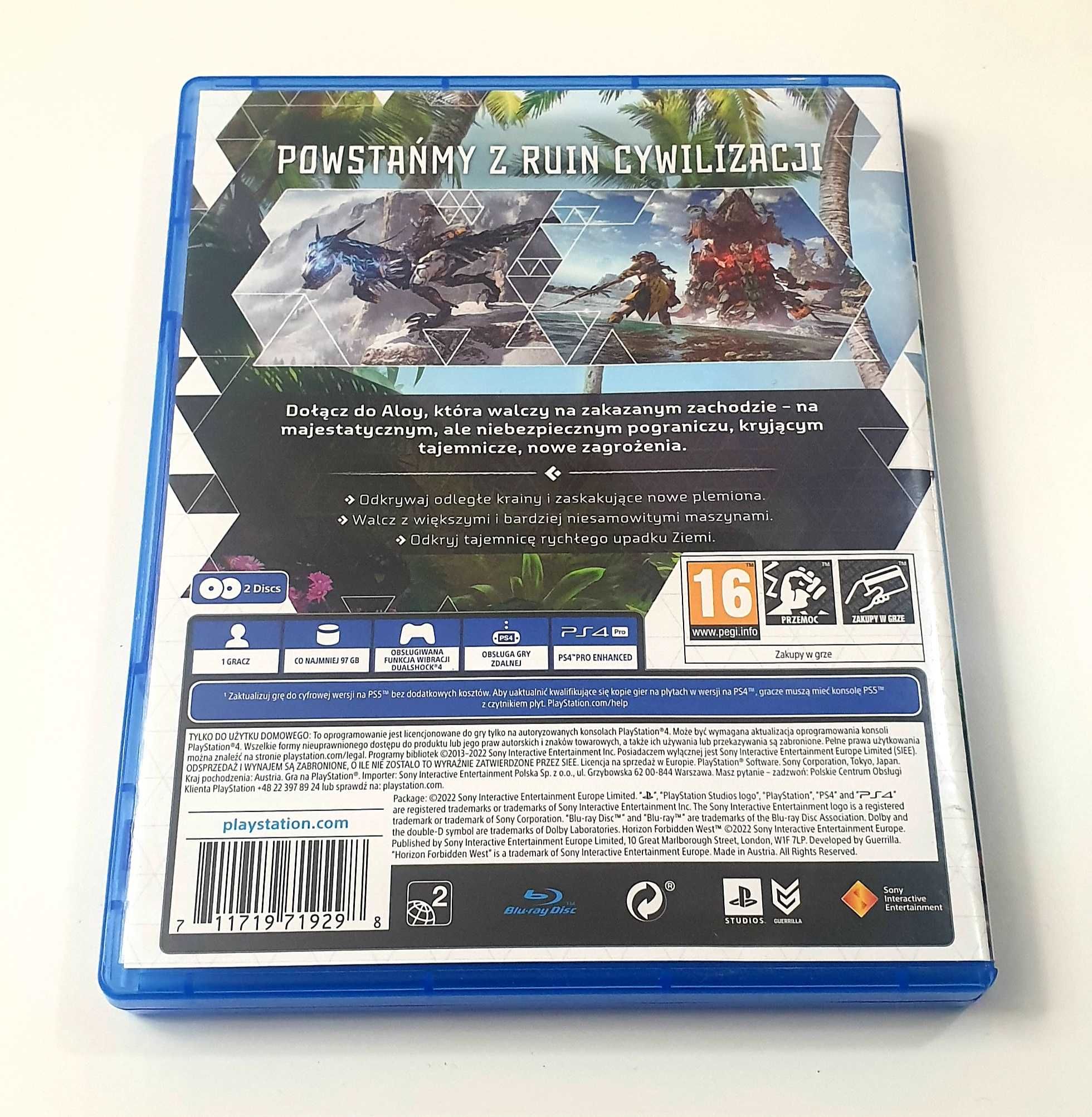 Gra Horizon Forbidden West 2 II PL PS4 PS5 Playstation 4 5