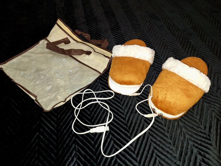 Kapcie USB grzejące nowe prezent święta