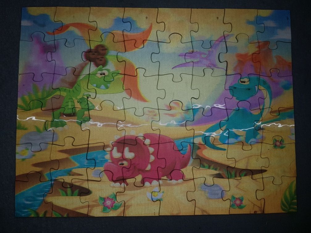 Puzzle 3d dinozaury 48 elementów układanka