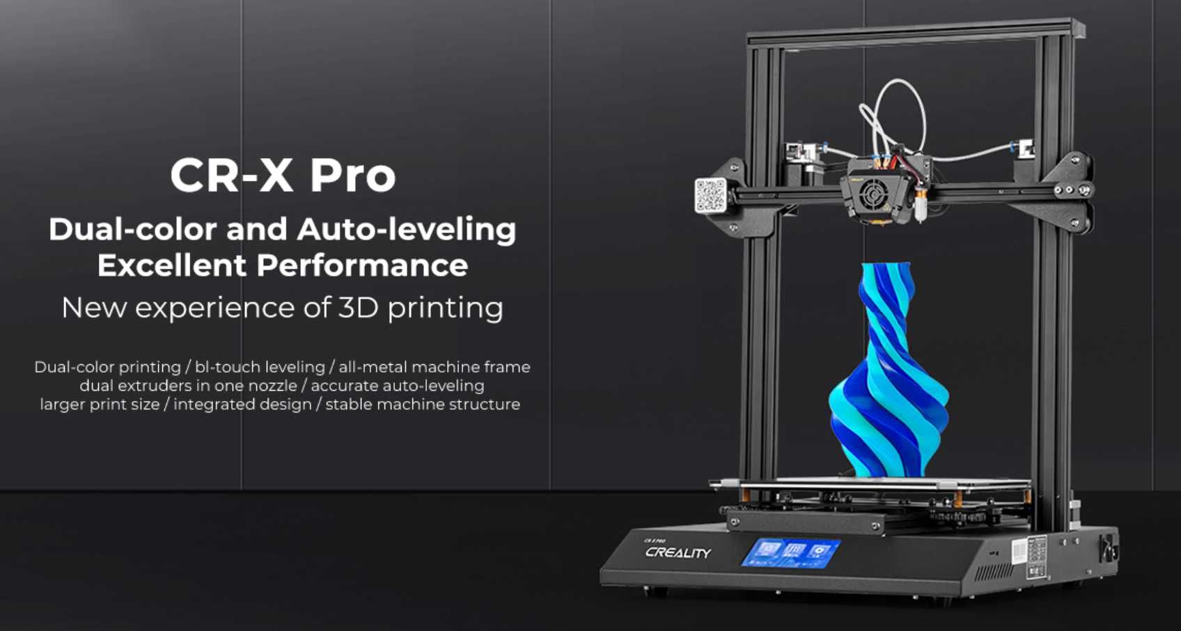 Drukarka 3D CREALITY CR-X Pro Dual-Color Auto-Leveling NOWA !
