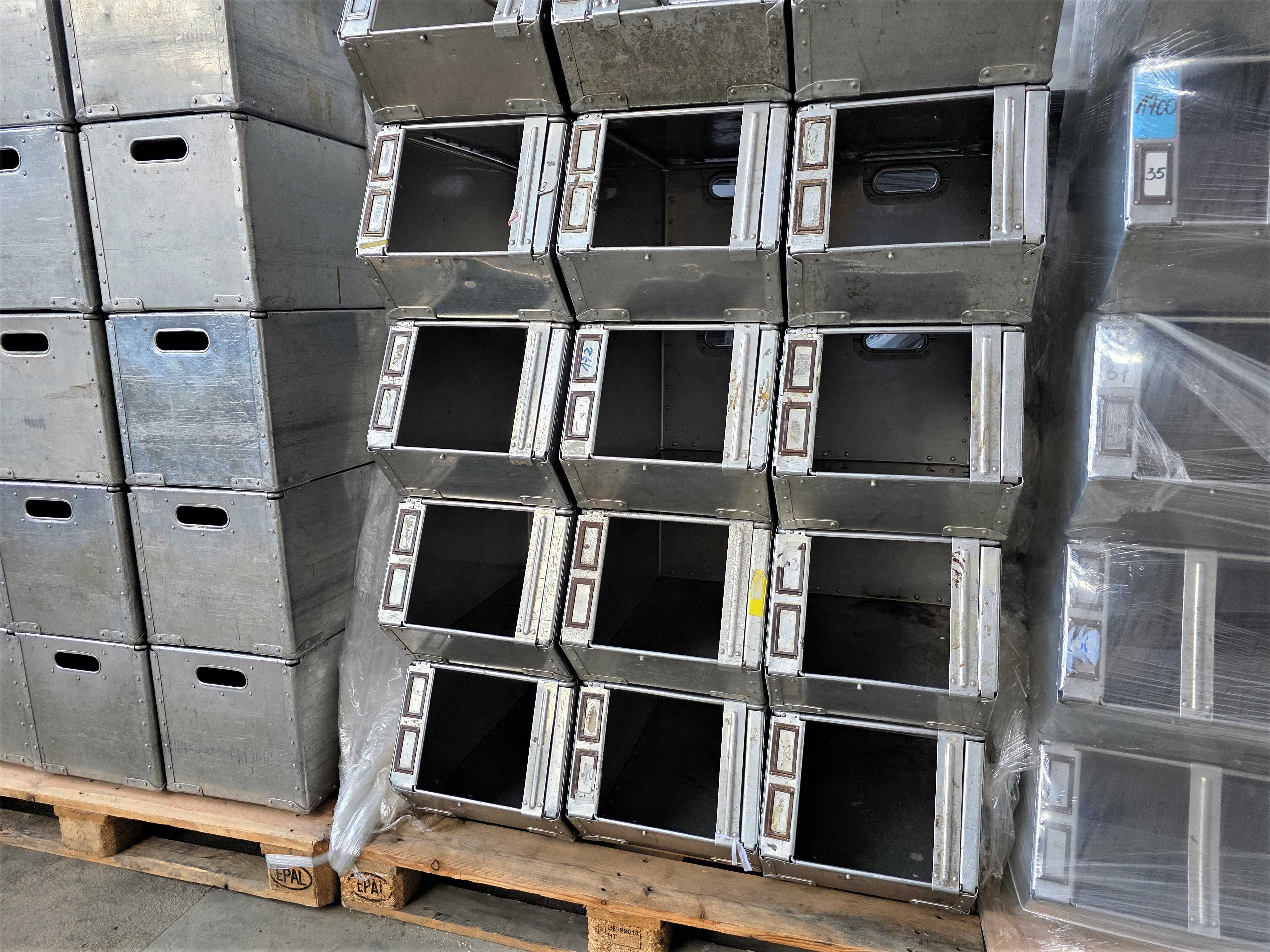 Pojemnik Kosz Kuweta Skrzynka Box Metalowy Aluminiowy Magazyn Warsztat