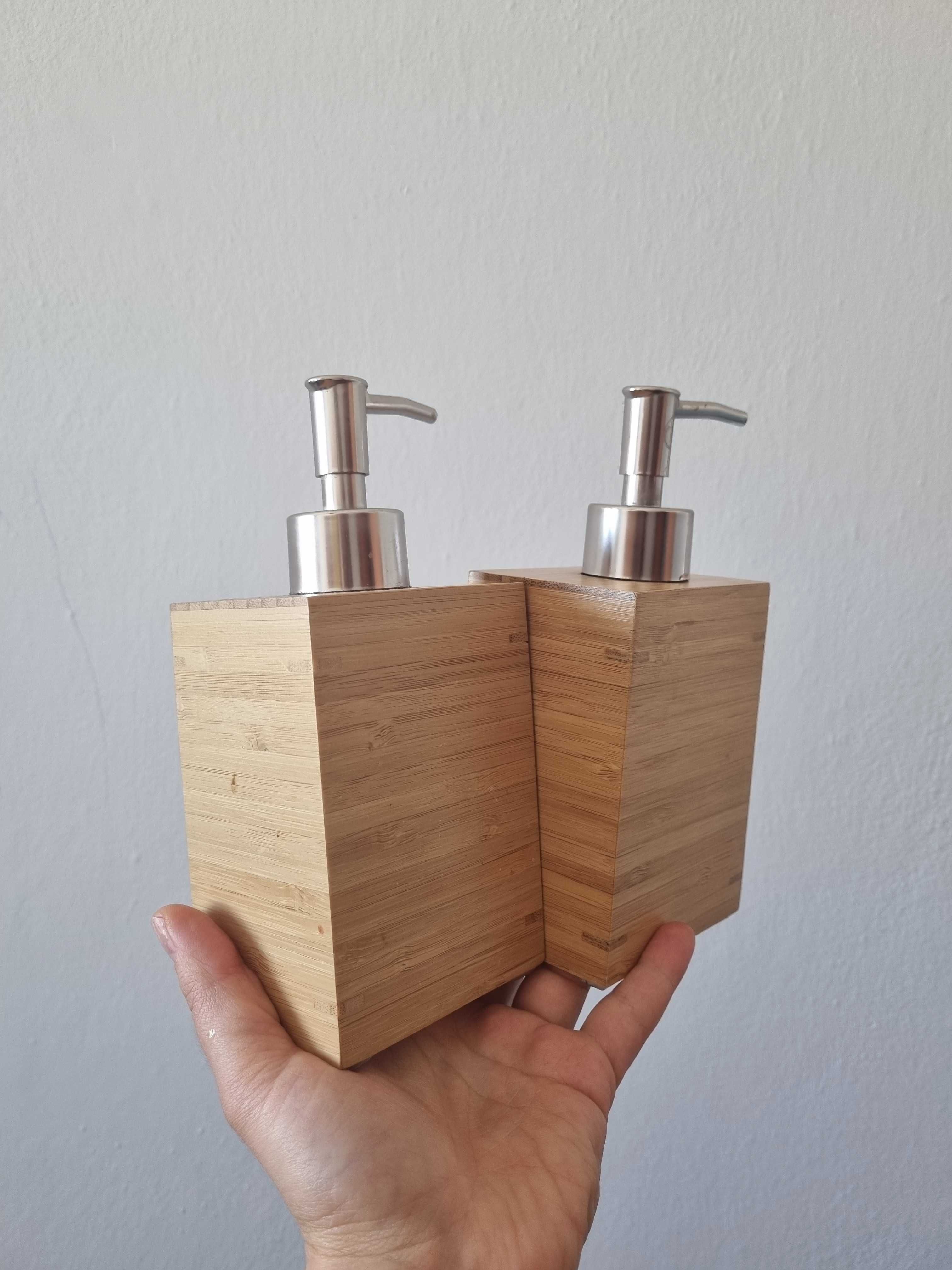 2 x pojemnik na mydło bambusowy dozownik jak drewniany Ikea bambus