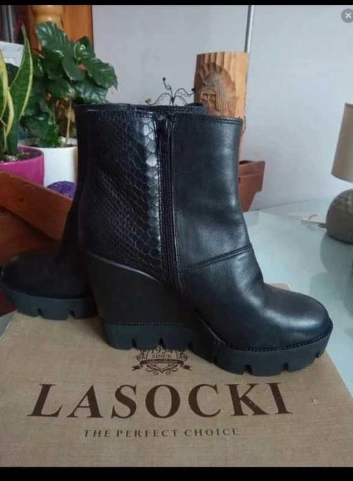 Okazja!  Skórzane botki Lasocki 39