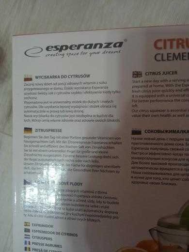 Wyciskarka do cytrusów Esperanza Clementine