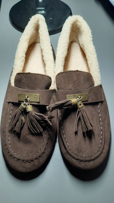 Лофери,  автоледі, мокасини зимові з хутром теді