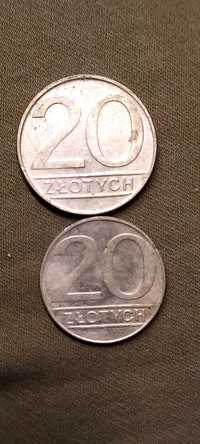20 złoty dwie monety