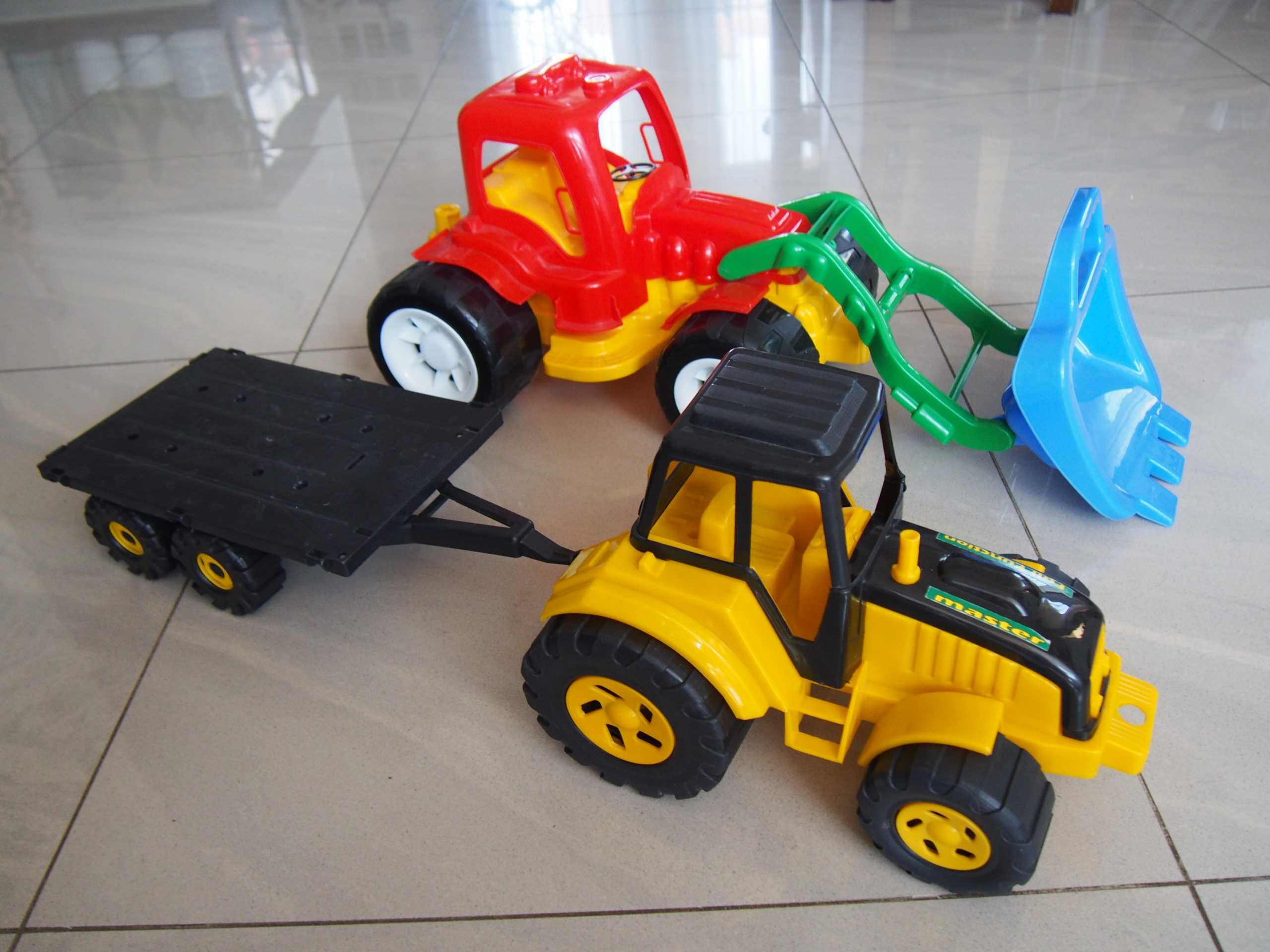 Traktor spychacz zabawka do piaskownicy 3 szt