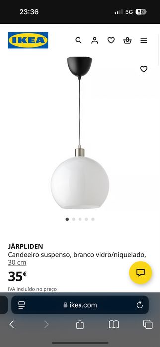 Candeeiro de teto Ikea