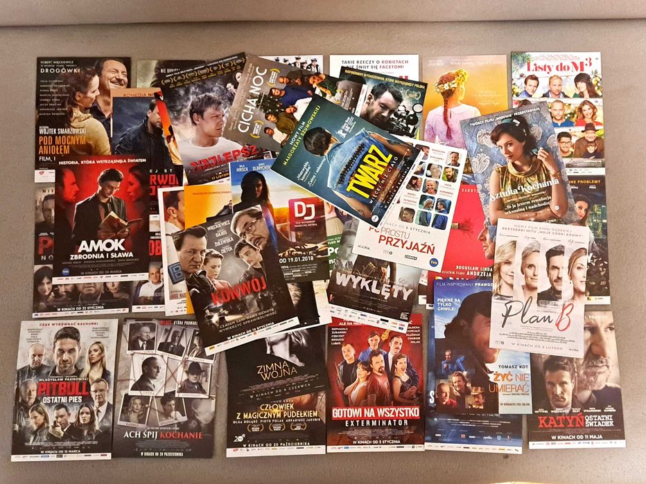 mini plakaty polskich filmów - zestaw 50 szt