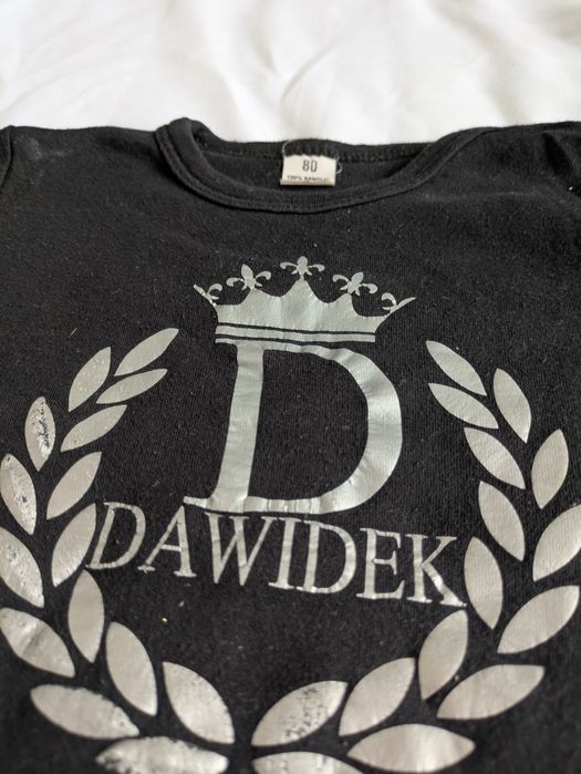 Czarne body długi rękaw fabryka bodziaków roczek dawidek