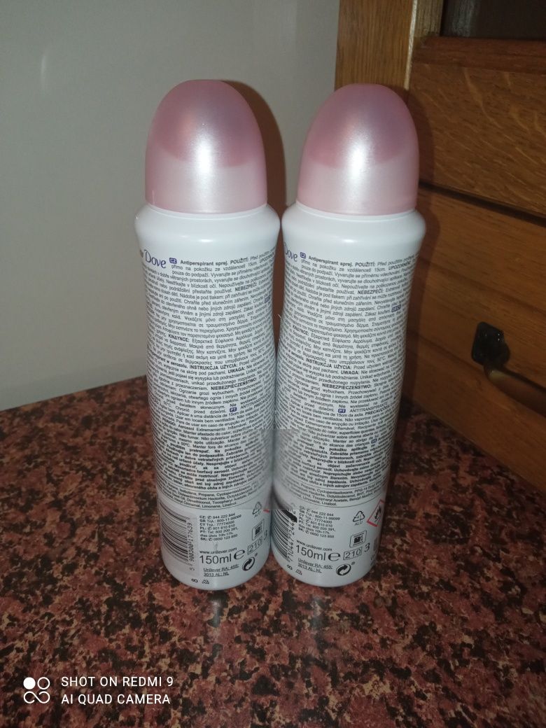 2x Dove antyperspirant w sprayu 150ml