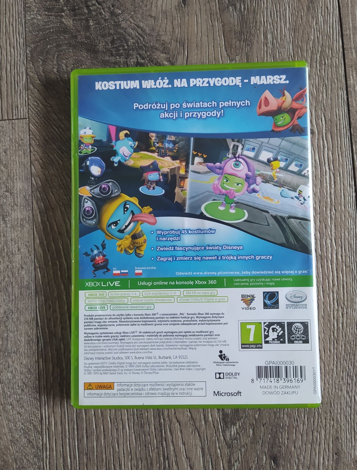 Gra Xbox 360 Disney Universe Wysyłka 
DISNEY UNIVERSEDisney XBOX 360 (