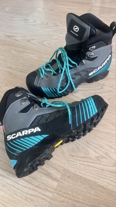 Buty wysokogorskie damskie Scarpa 39 +raki półautomat Salewa pokrowiec