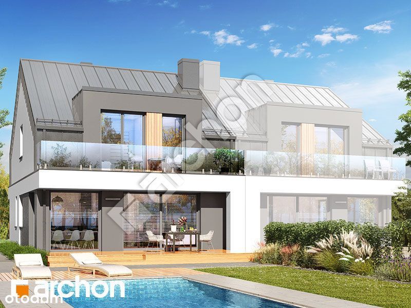 Nowoczesny dom w zabudowie bliźniaczej – Wola Kopcowa, 500 m od Zalewu