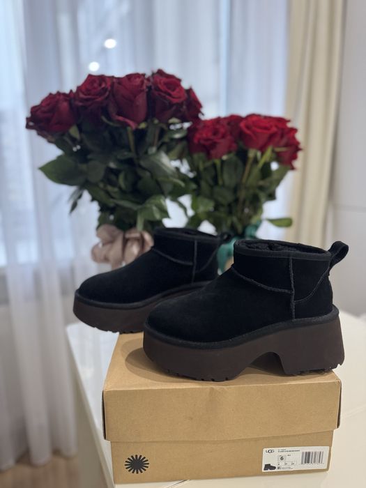 Оригінальні уги  Ugg classic ULTRA MINI NEW HEIGHTS-BLK