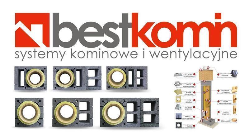 Komin ceramiczny BestKomin K fi 200 11m KOMPLETNY OCIEPLONY SYSTEM NEW