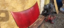 Fiat panda II maska kolor bordowy