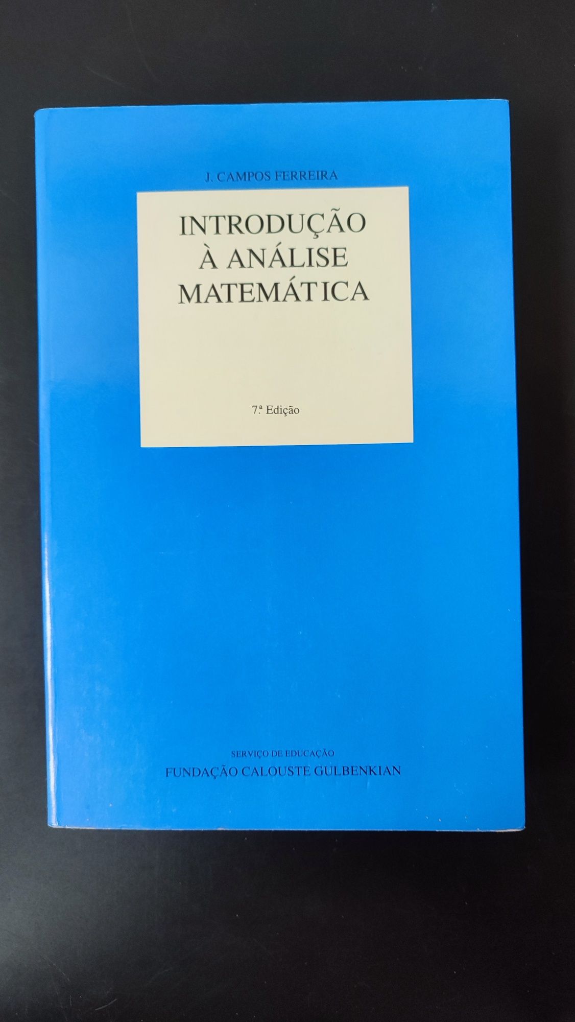 Livro Introdução à Análise Matemática