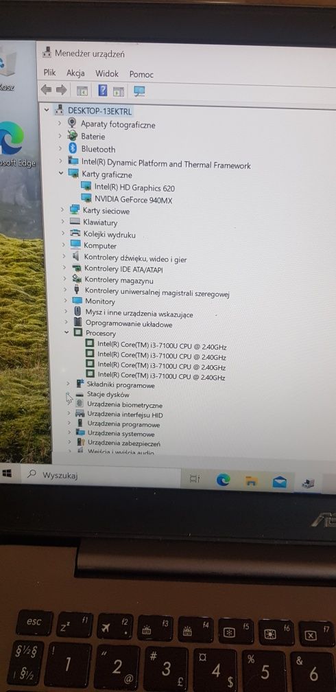 Asus Zenbook Ux430UQ i3 7100u 4GB nvidia 940MX 128GB ssd