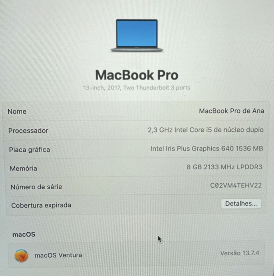 Macbook Pro 2017