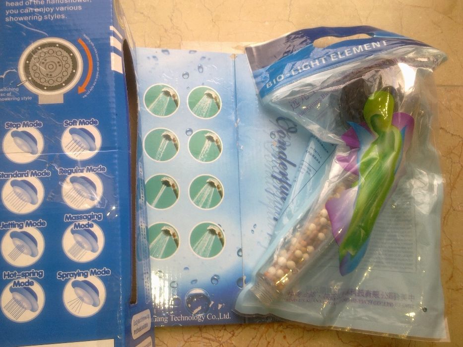 Лейка для душа с турмалиновыми гранулами