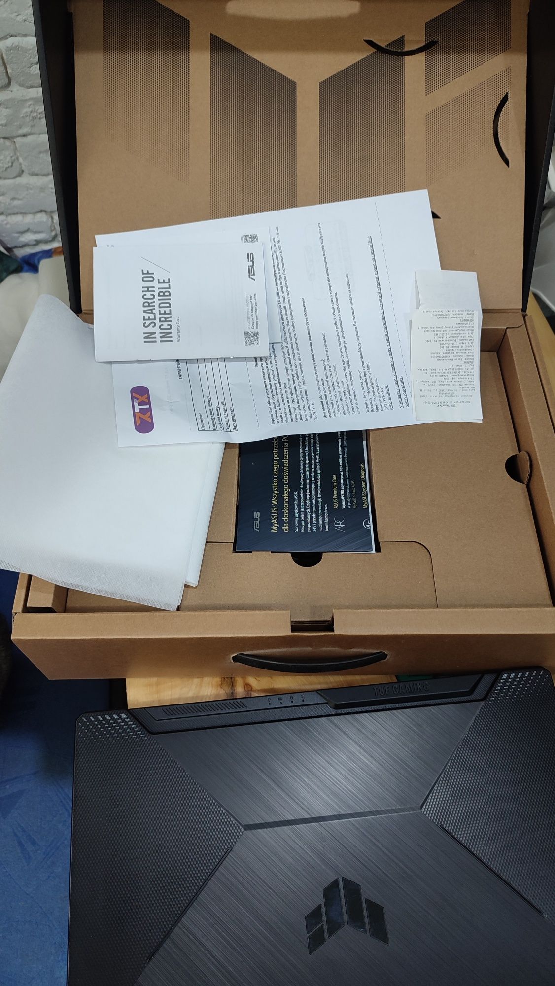 Asus Tuf F15 RTX3050 Ti, 16Gb SSD 1,5Tb