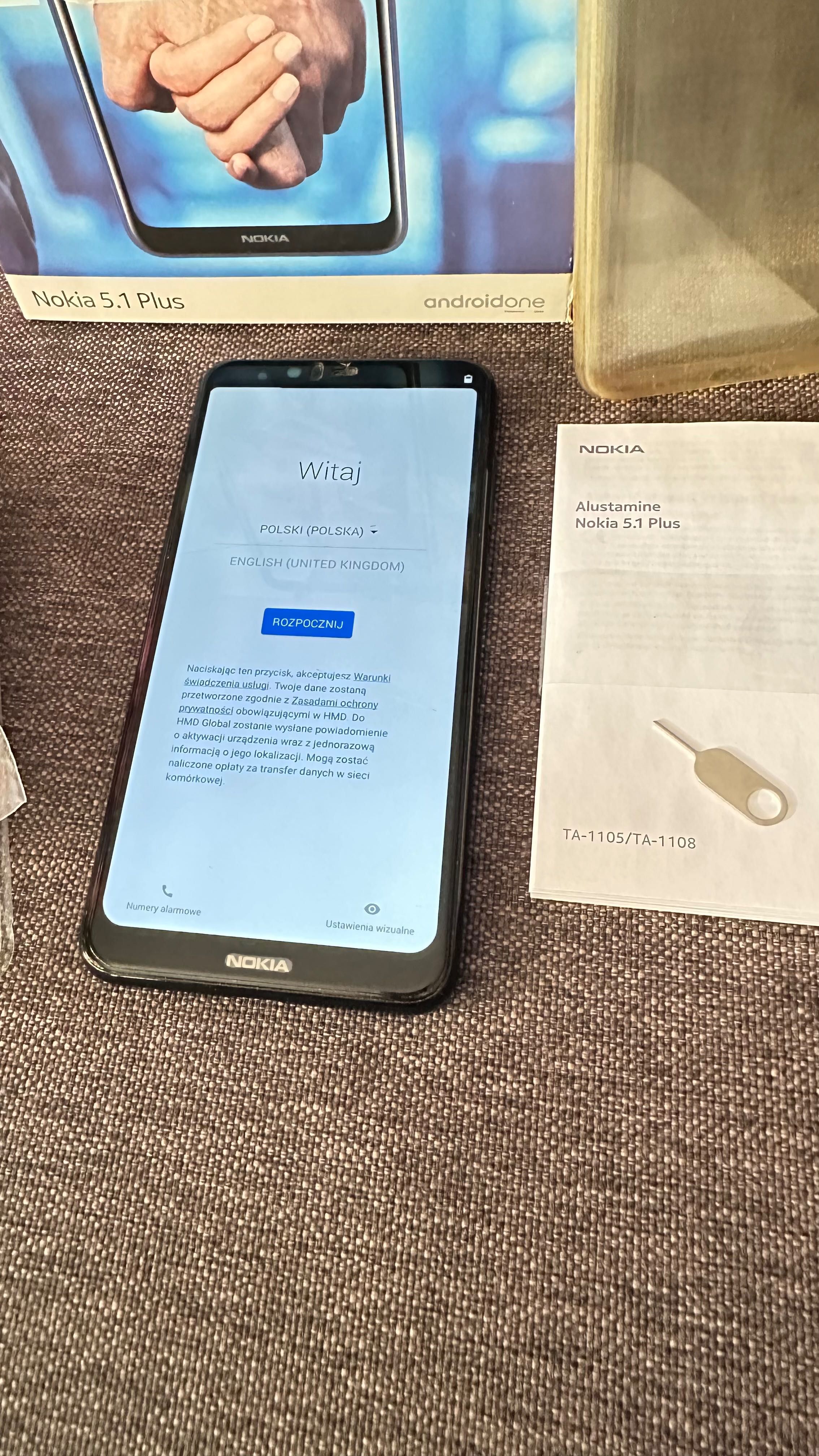 Nokia 5.1 Plus Dual Sim 32 GB 4G (LTE) czarny Smartfon BEZ BLOKAD