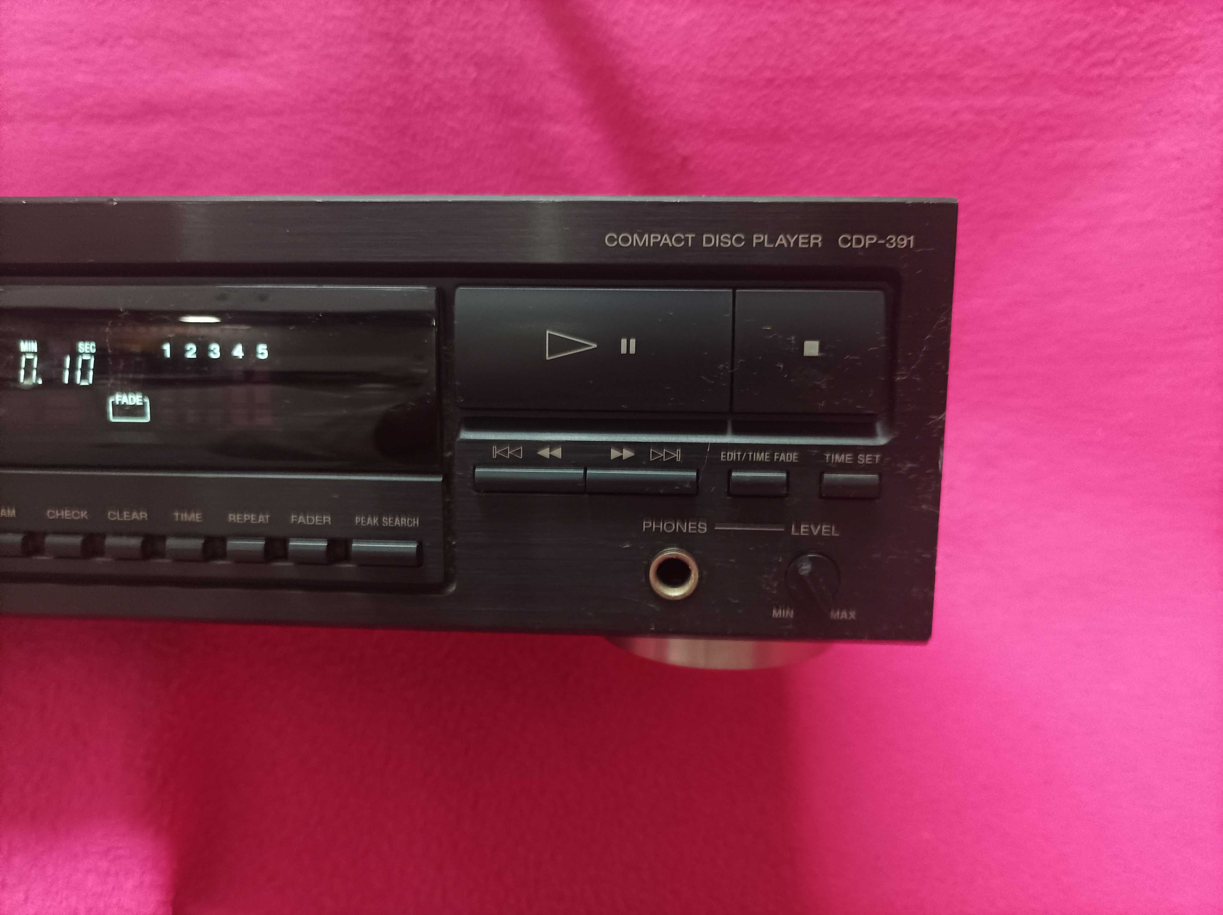 Leitor de CD  SONY CDP-391 - Vintage