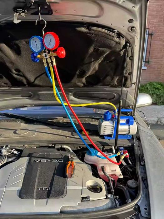 Pompa próżniowa 100L/min 1-stopniowe zestaw do układów klimatyzacji