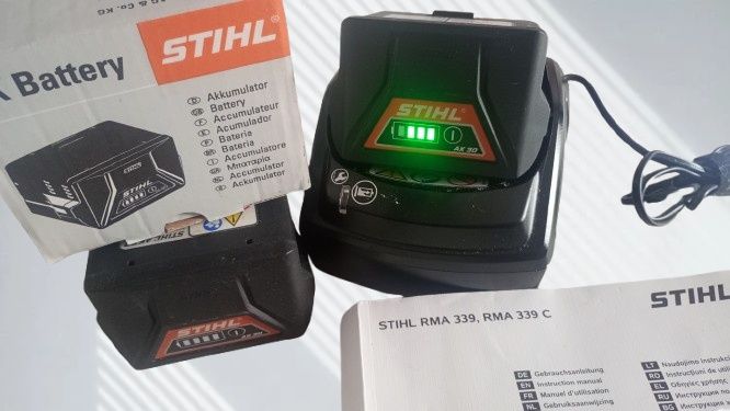 Kosiarka akumulatorowa 1,2kW Stihl RMA 339C zestaw + 2 aku jak nowa