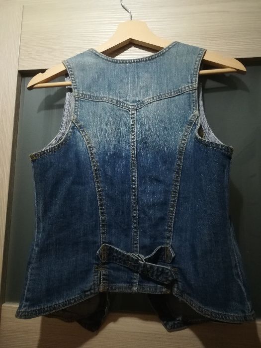 Kamizelka dżinsowa, 36, H&M, L.O.G.G