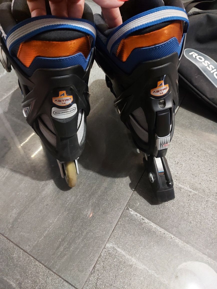 Rolki Rollerblade Astro 4 z pokrowcem. Rozmiar 44,5