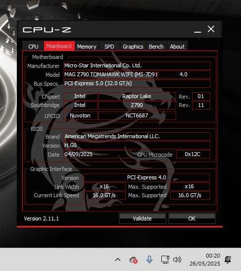 MSI MAG Z790 tomahawk wifi