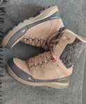 Brązowe Buty zimowe, ocieplane SH500 X-warm wysokie damskie Quechua