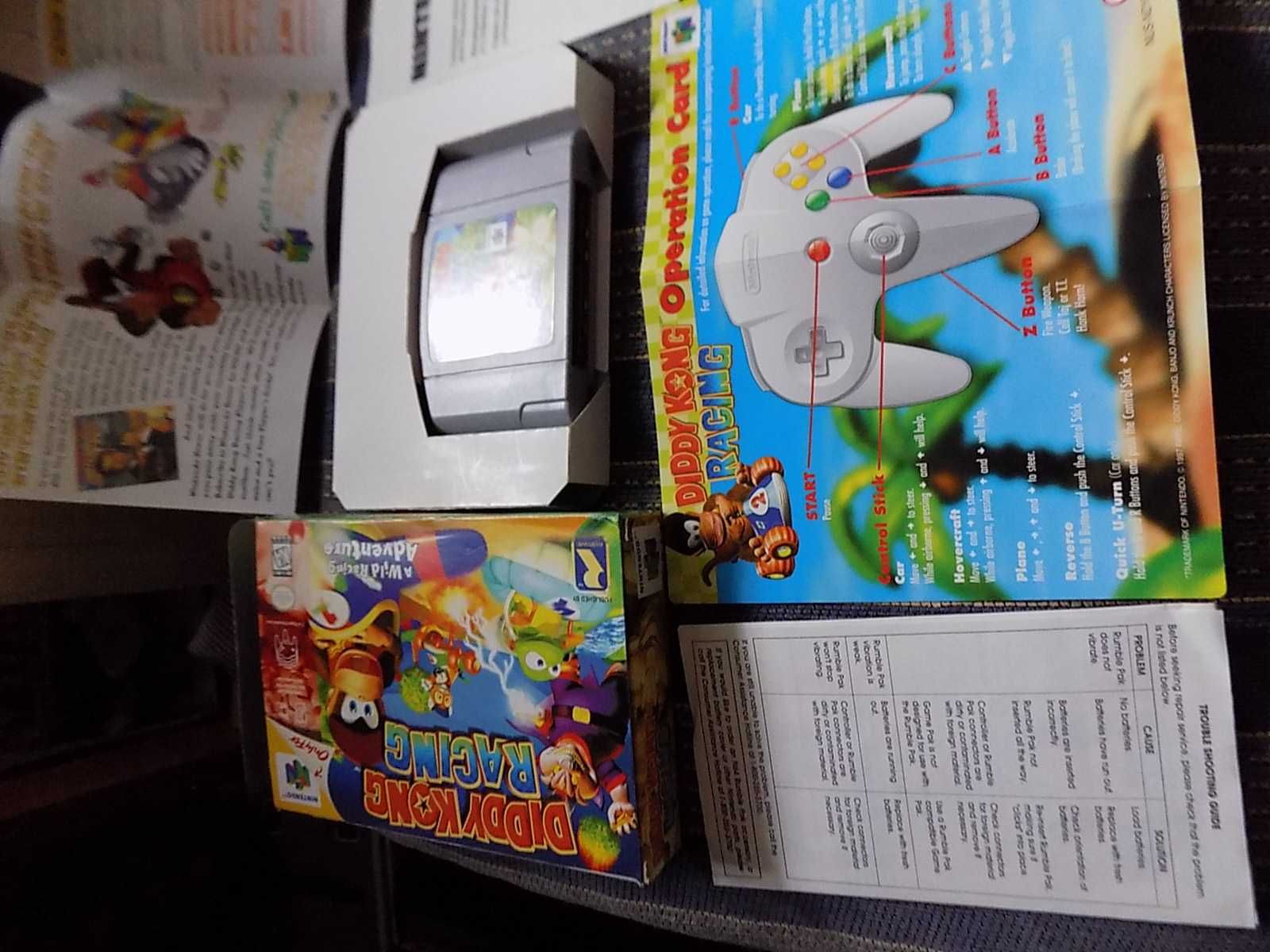 Diddy Kong Racing box 3xA - gra na konsolę z grafiką 3D, Nintendo 64!!