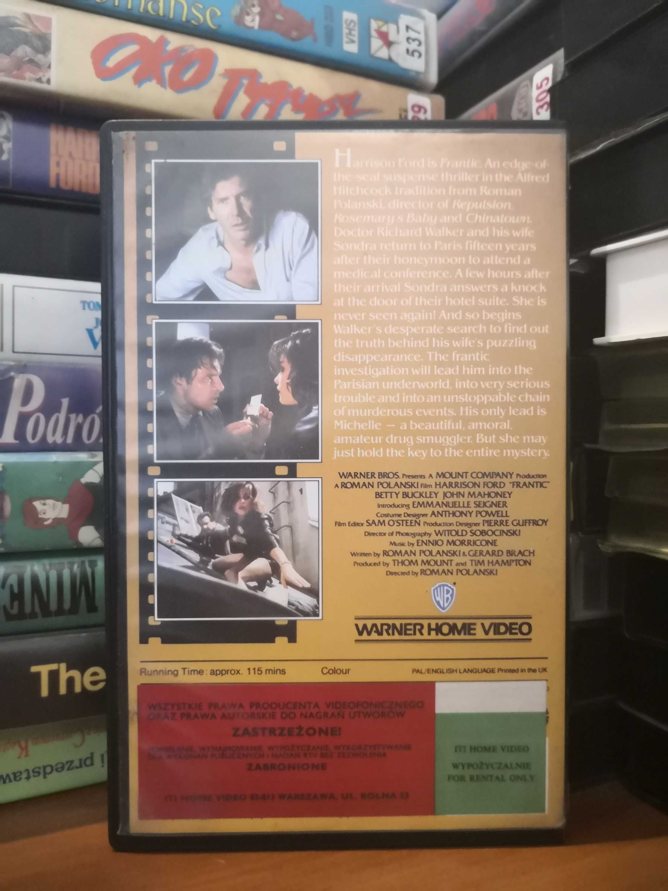 Frantic VHS ITI Home Video