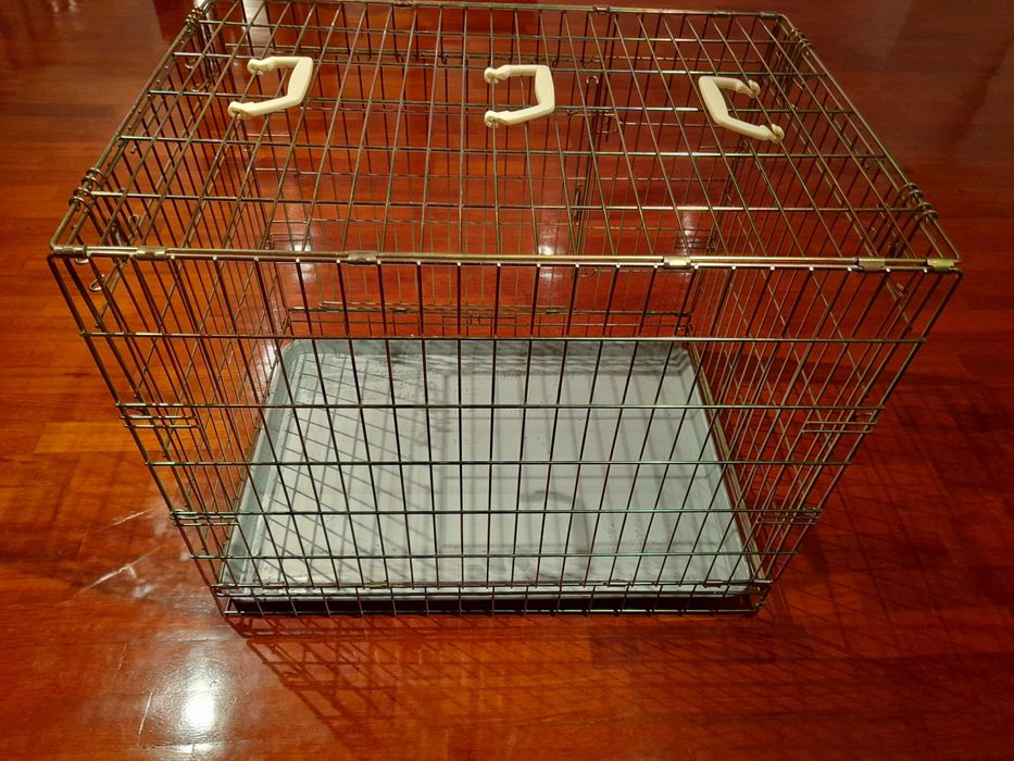 Parque Transportador cão ou gato galvanizado jaula com areme gr