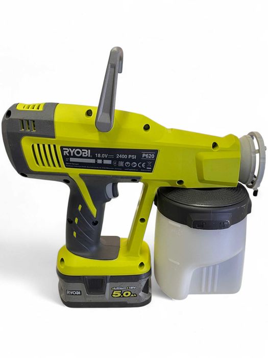 Pistolet malarski Ryobi P620 + Aku 5.0 Ah